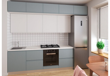 Sada 2.4 k. bílá, f. šedá mat / bílá mat Interno Luxe