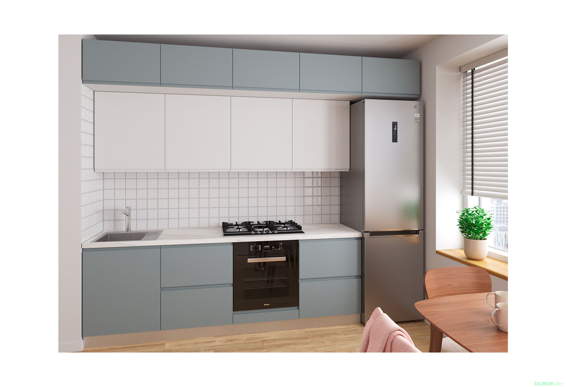 Sada 2.4 k. bílá, f. šedá mat / bílá mat Interno Luxe - Fotografie 1 Fotografie 1 - Sada 2.4 k. bílá, f. šedá mat / bílá mat Interno Luxe