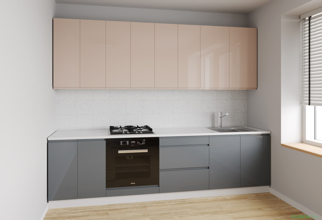 Fotografie 2 - Sada 2.6 k. bílá, f. vrch béžový lesk, spodek šedý lesk Interno Luxe