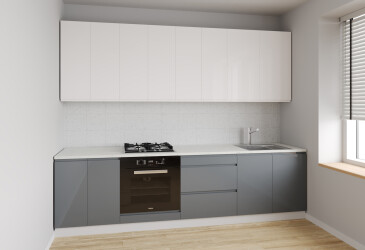 Sada 2.6 k. bílá, f. vrch mléčný lesk, spodek šedý lesk Interno Luxe
