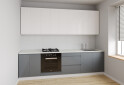 Fotografie 1 - Sada 2.6 k. bílá, f. vrch mléčný lesk, spodek šedý lesk Interno Luxe