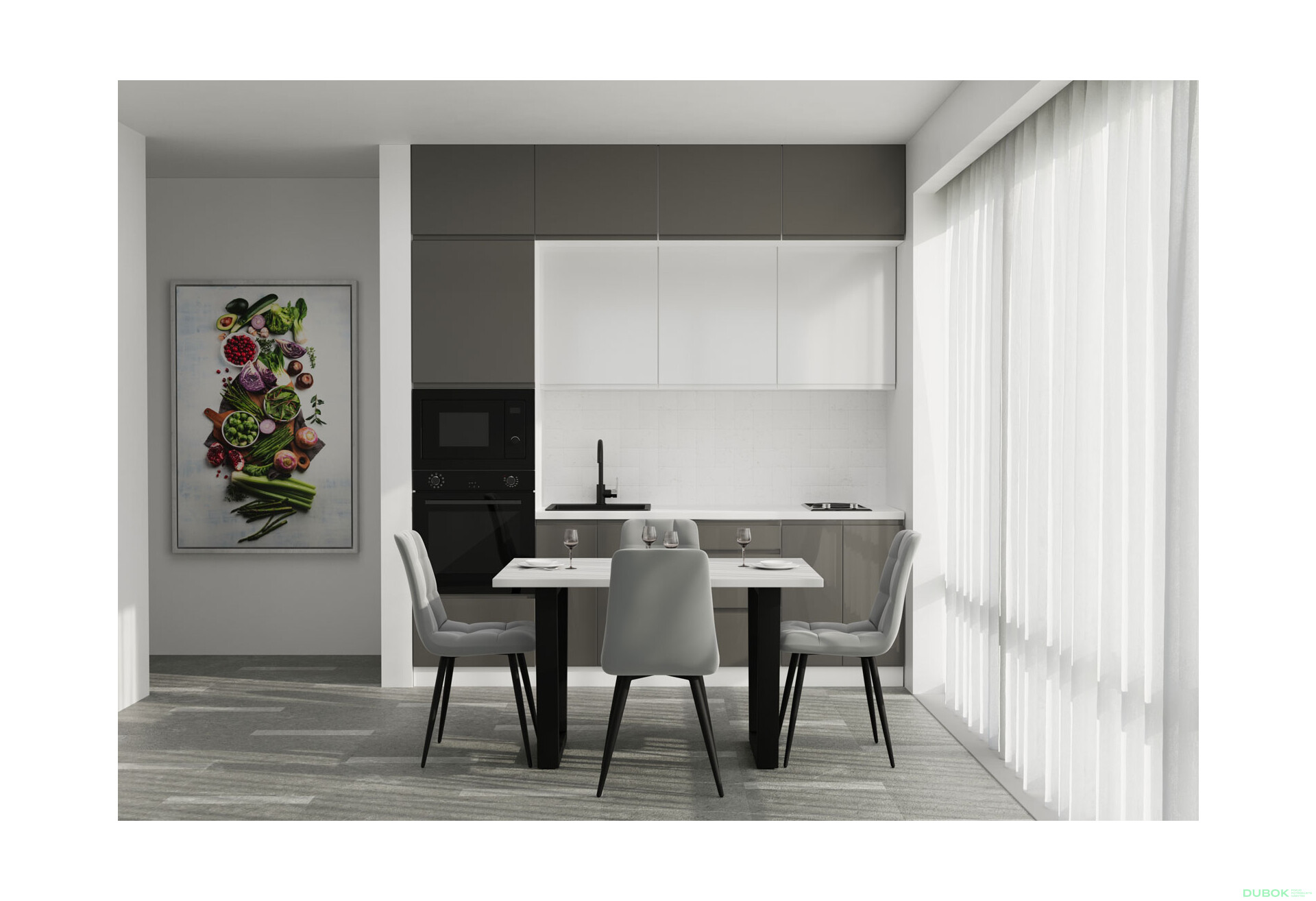 Sada 2.4 Bílá / tmavě šedý lesk, bílý lesk Interno Glaňec Luxe - Fotografie 2 Fotografie 2 - Sada 2.4 Bílá / tmavě šedý lesk, bílý lesk Interno Glaňec Luxe