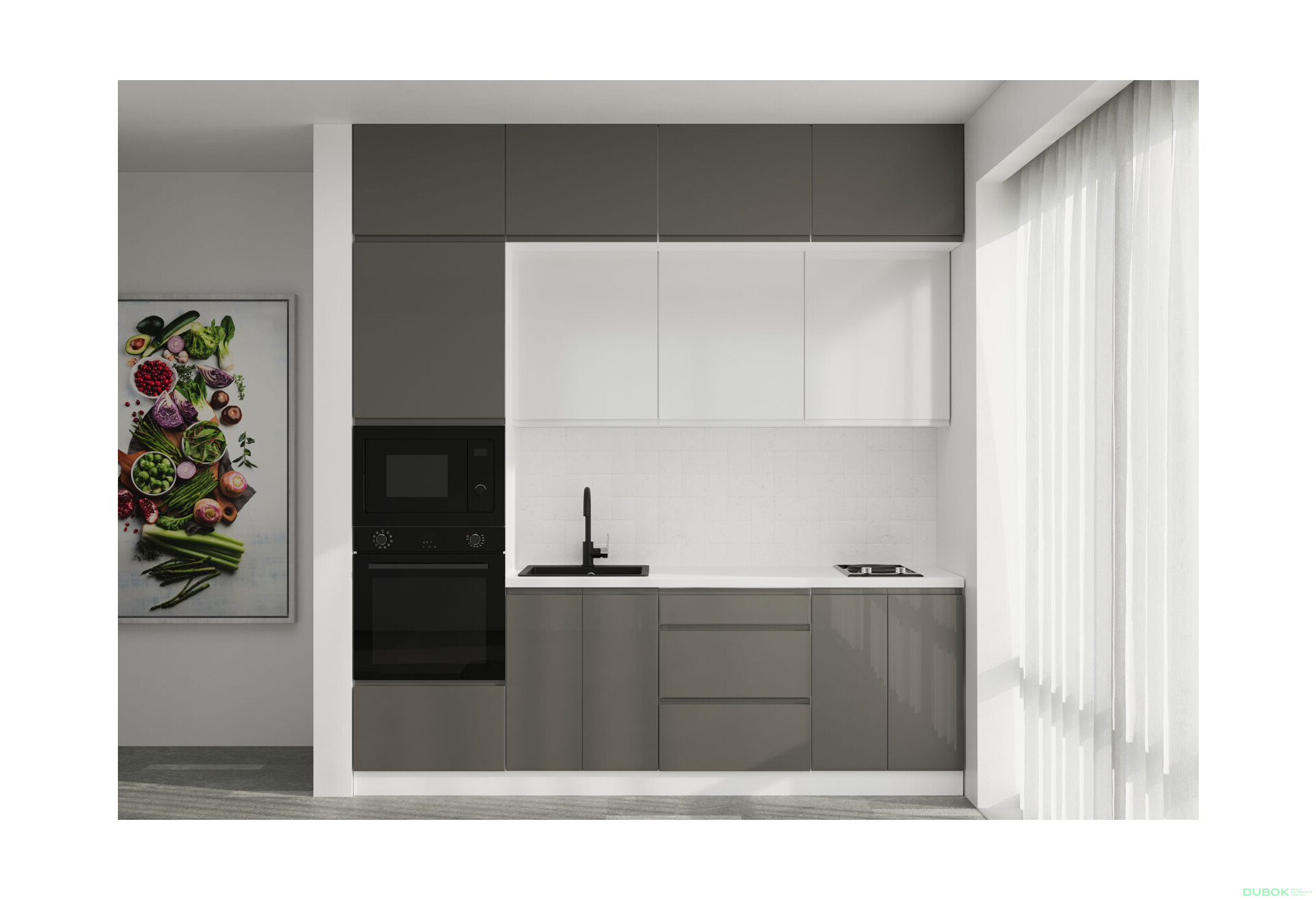 Sada 2.4 Bílá / tmavě šedý lesk, bílý lesk Interno Glaňec Luxe - Fotografie 1 Fotografie 1 - Sada 2.4 Bílá / tmavě šedý lesk, bílý lesk Interno Glaňec Luxe