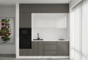 Sada 2.4 Bílá / tmavě šedý lesk, bílý lesk Interno Glaňec Luxe - Fotografie 1 Fotografie 1 - Sada 2.4 Bílá / tmavě šedý lesk, bílý lesk Interno Glaňec Luxe