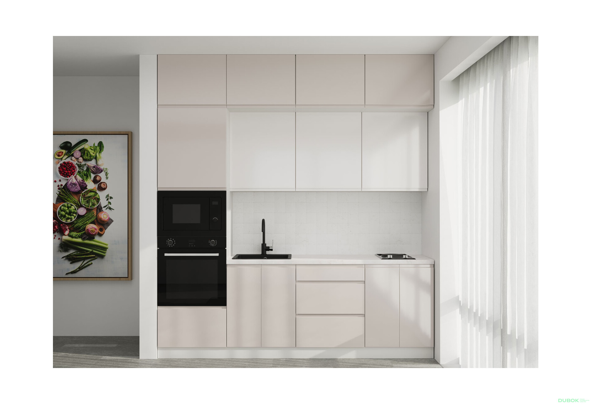 Fotografie 1 - Sada 2.4 Slonová kost / béžový lesk, mléčný lesk Interno Glaňec Luxe