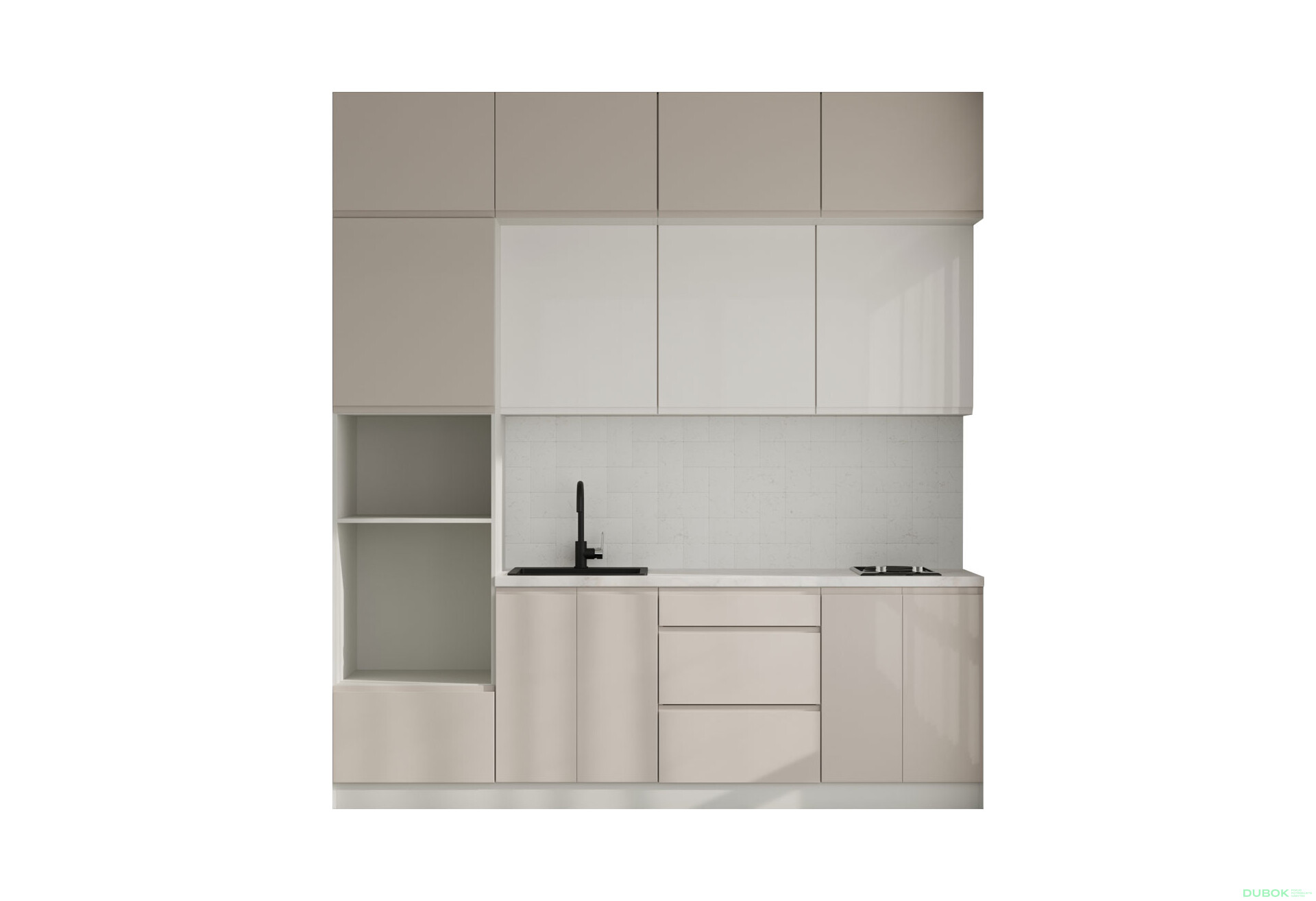 Fotografie 3 - Sada 2.4 Slonová kost / béžový lesk, mléčný lesk Interno Glaňec Luxe