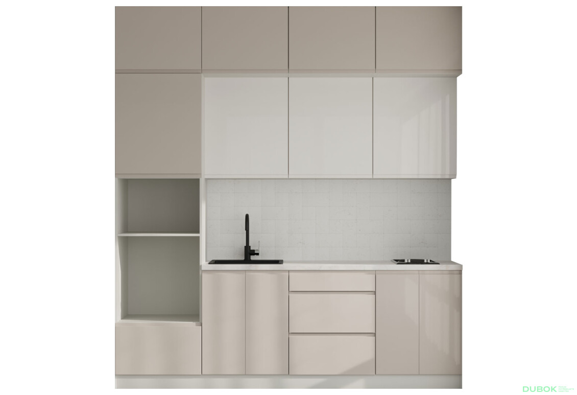 Fotografie 3 - Sada 2.4 Slonová kost / béžový lesk, mléčný lesk Interno Glaňec Luxe