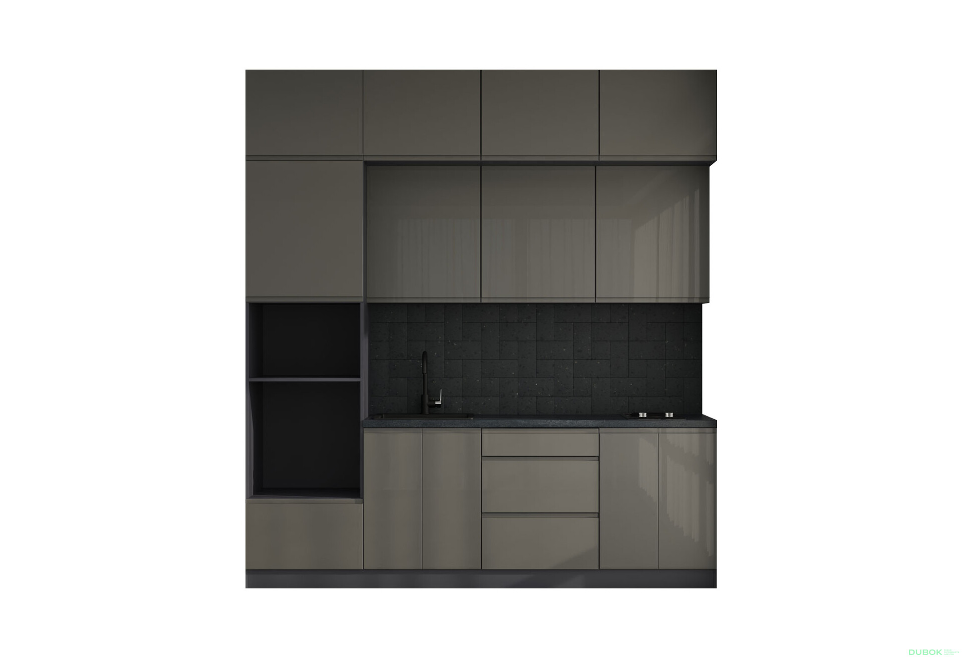 Sada 2.4 Antracit / tmavě šedý lesk Interno Glaňec Luxe - Fotografie 3 Fotografie 3 - Sada 2.4 Antracit / tmavě šedý lesk Interno Glaňec Luxe