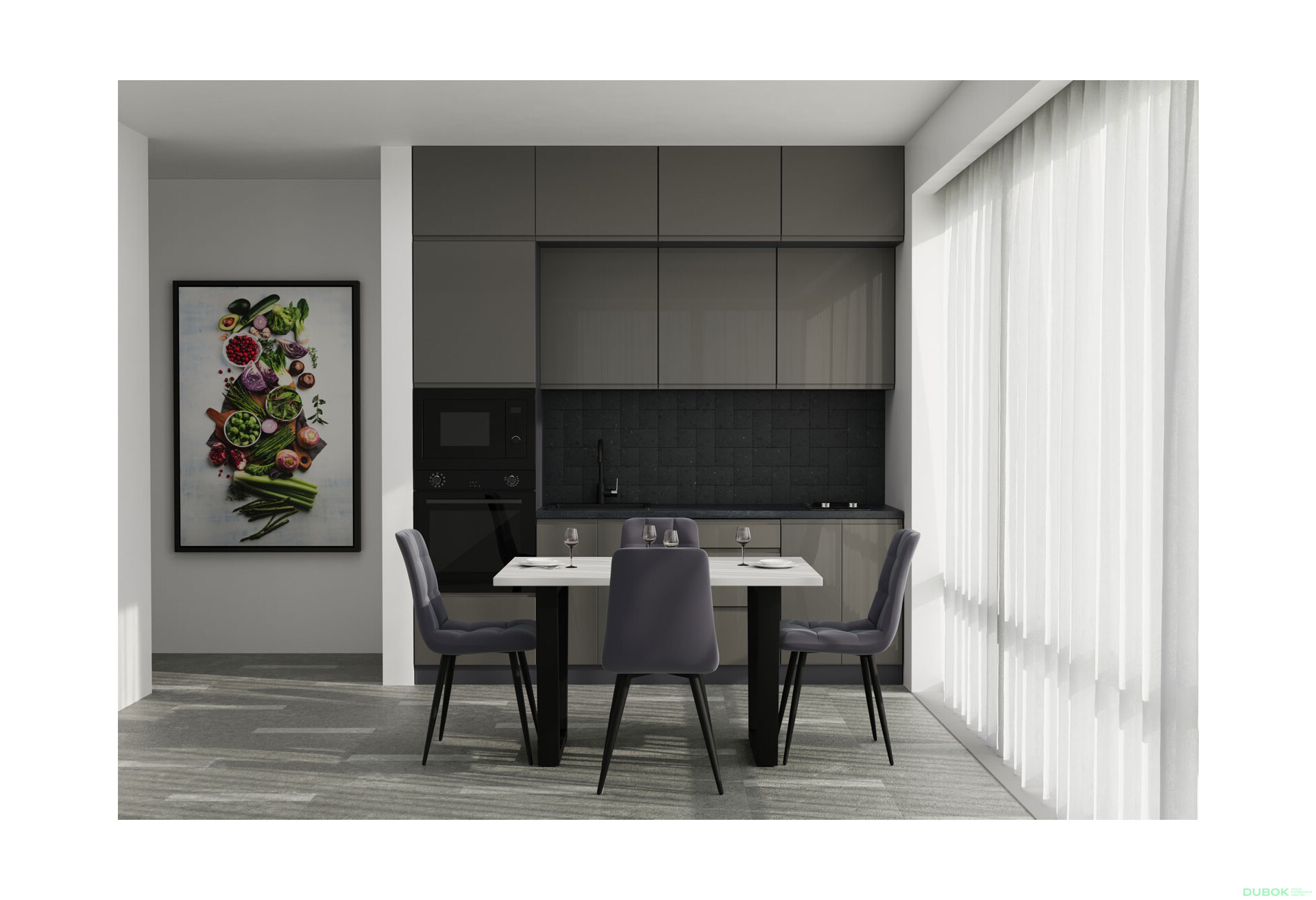 Sada 2.4 Antracit / tmavě šedý lesk Interno Glaňec Luxe - Fotografie 2 Fotografie 2 - Sada 2.4 Antracit / tmavě šedý lesk Interno Glaňec Luxe