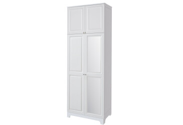Skříň č. 2 / MDF V.2 + Zrcadlo V.2 + Vysoká nástěnná skříň Madrid