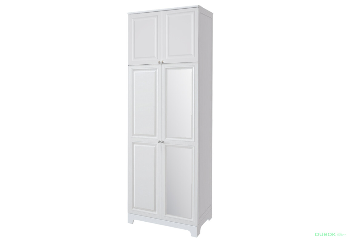 Skříň č. 2 / MDF V.2 + Zrcadlo V.2 + Vysoká nástěnná skříň Madrid