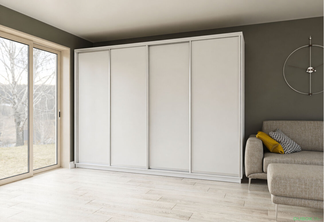 Fotografie 2 - Skříň s posuvnými dveřmi 2400x3000x600 4LTD nymphaea alba, profil stříbrný