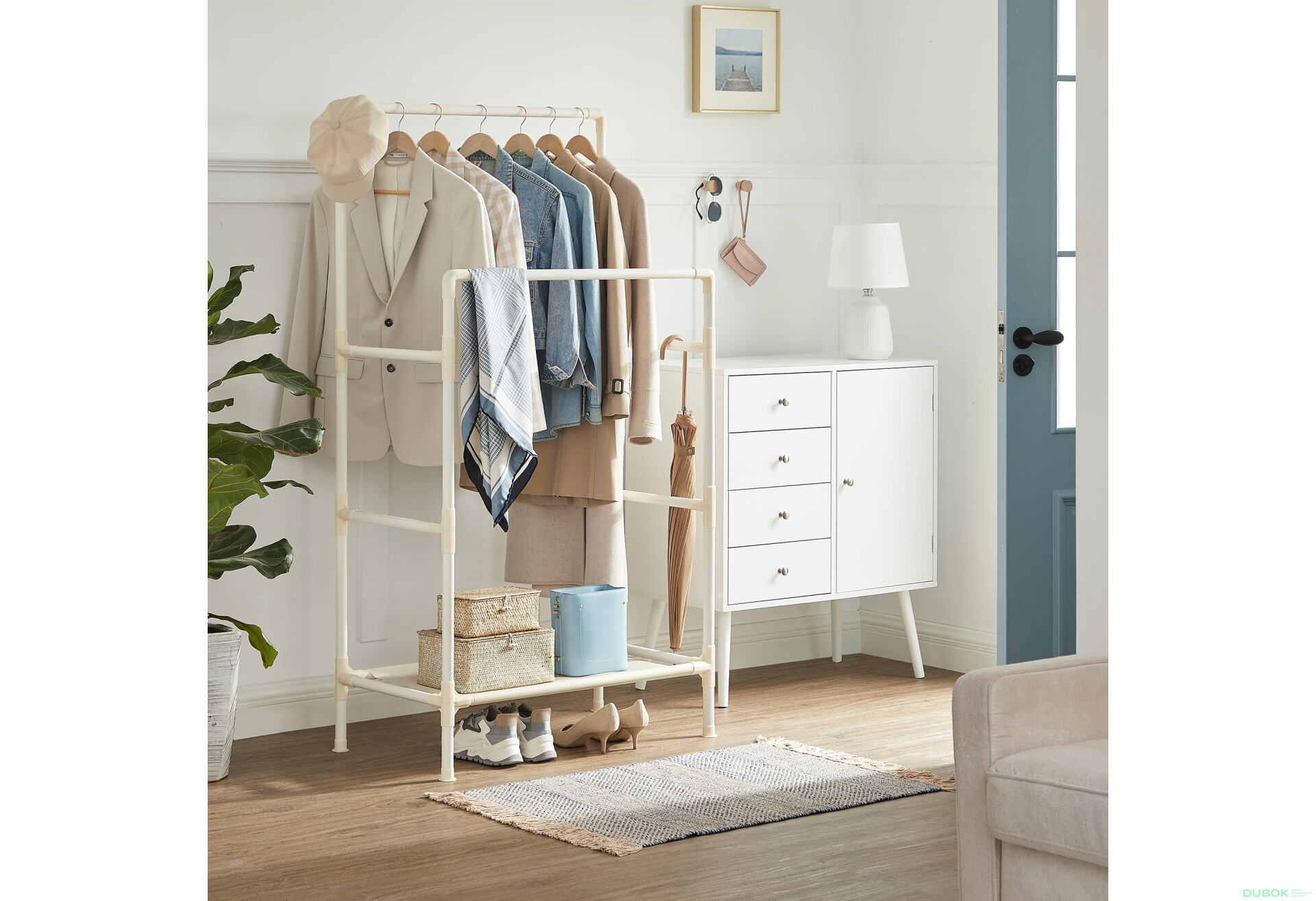 Stojan na oblečení - RDR01WT - Fotografie 2 Fotografie 2 - Stojan na oblečení - RDR01WT