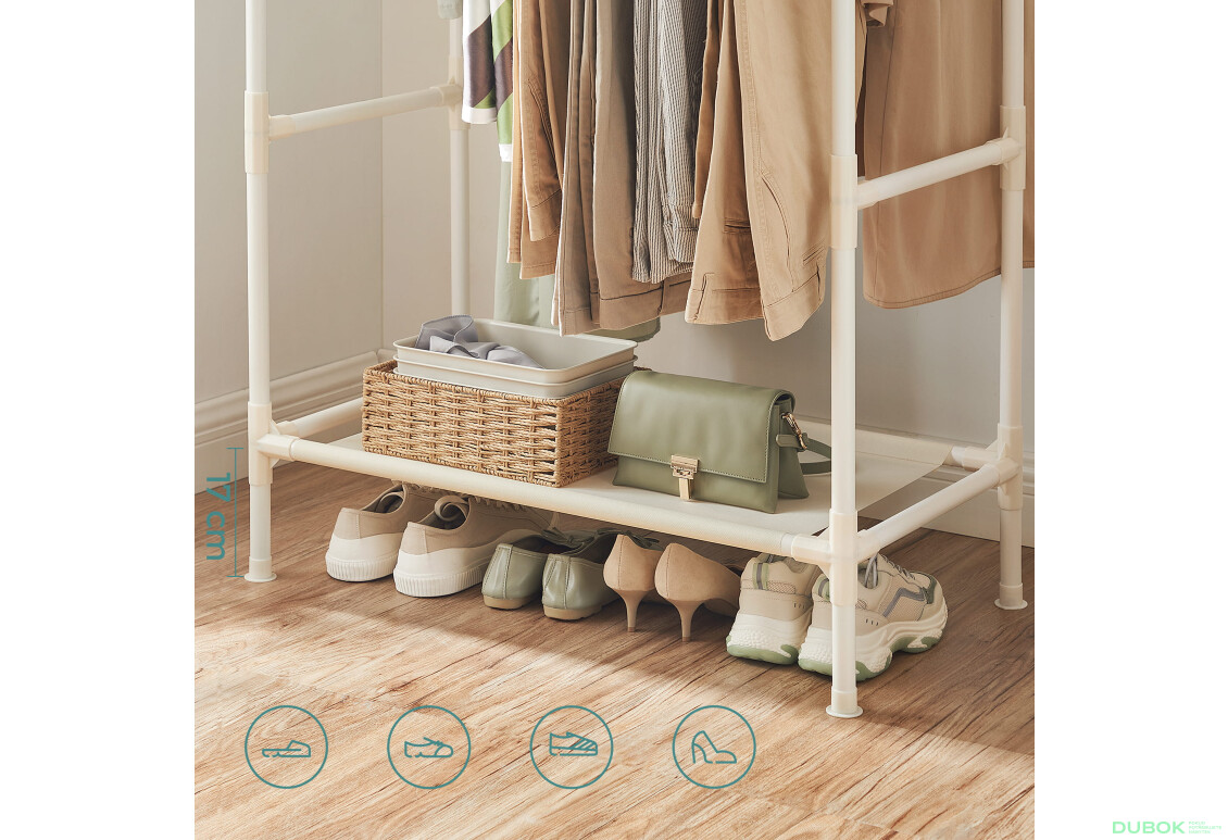 Stojan na oblečení - RDR01WT - Fotografie 4 Fotografie 4 - Stojan na oblečení - RDR01WT