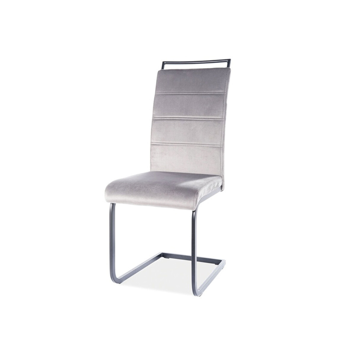 

Židle H-441 Velvet, šedý 93, kov černá matná