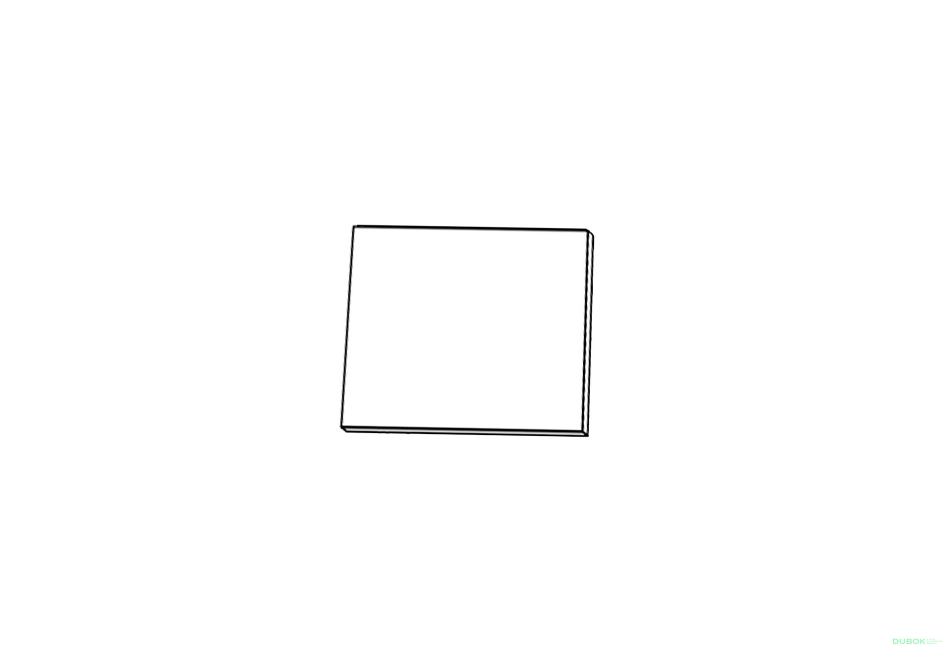Fotografie 1 - Fasád KutV 45° PRAVÁ 1dveřové 600х600 Pro Blum 360mm Millenium
