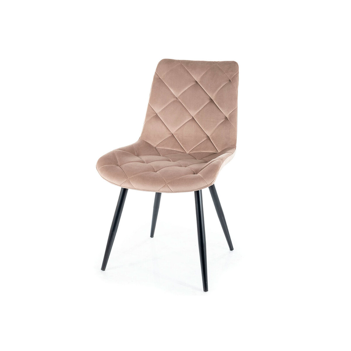 

Židle Ralph Velvet tmavě béžový Bluvel 40, kov černá matná