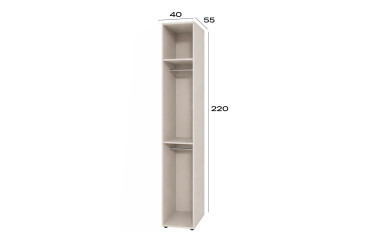 Fotografie Korpus modul 2 (h-2200*400) kašmír