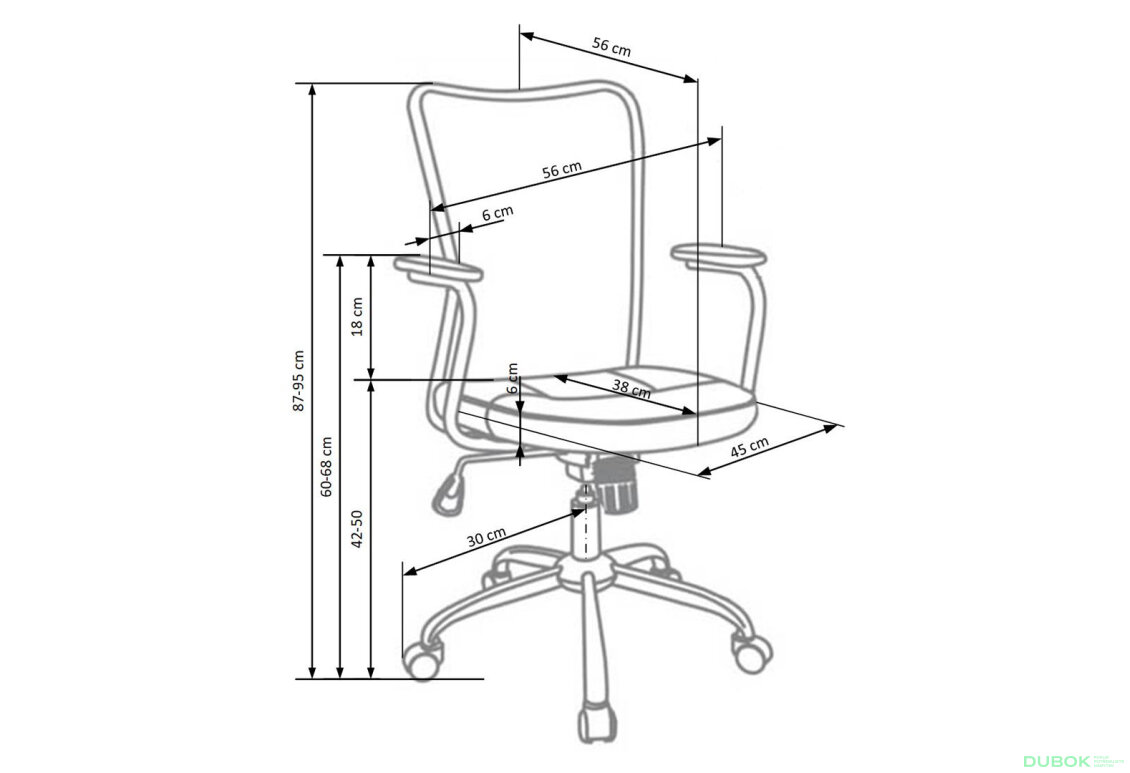 Fotografie 3 - Otočné křeslo Andy popel / černý