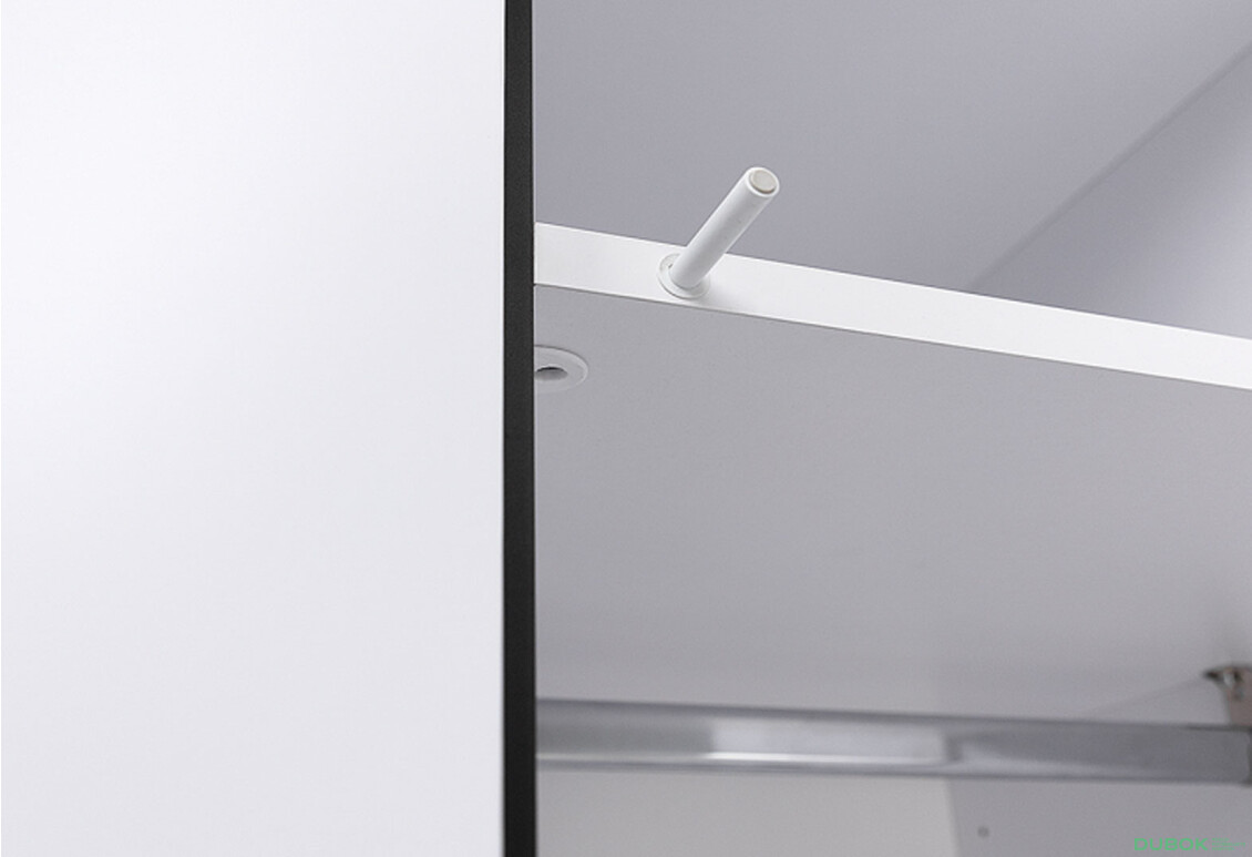 Fotografie 5 - Skříň 4dv 3šu bez zrcadel bílý supermat, antracit Duo