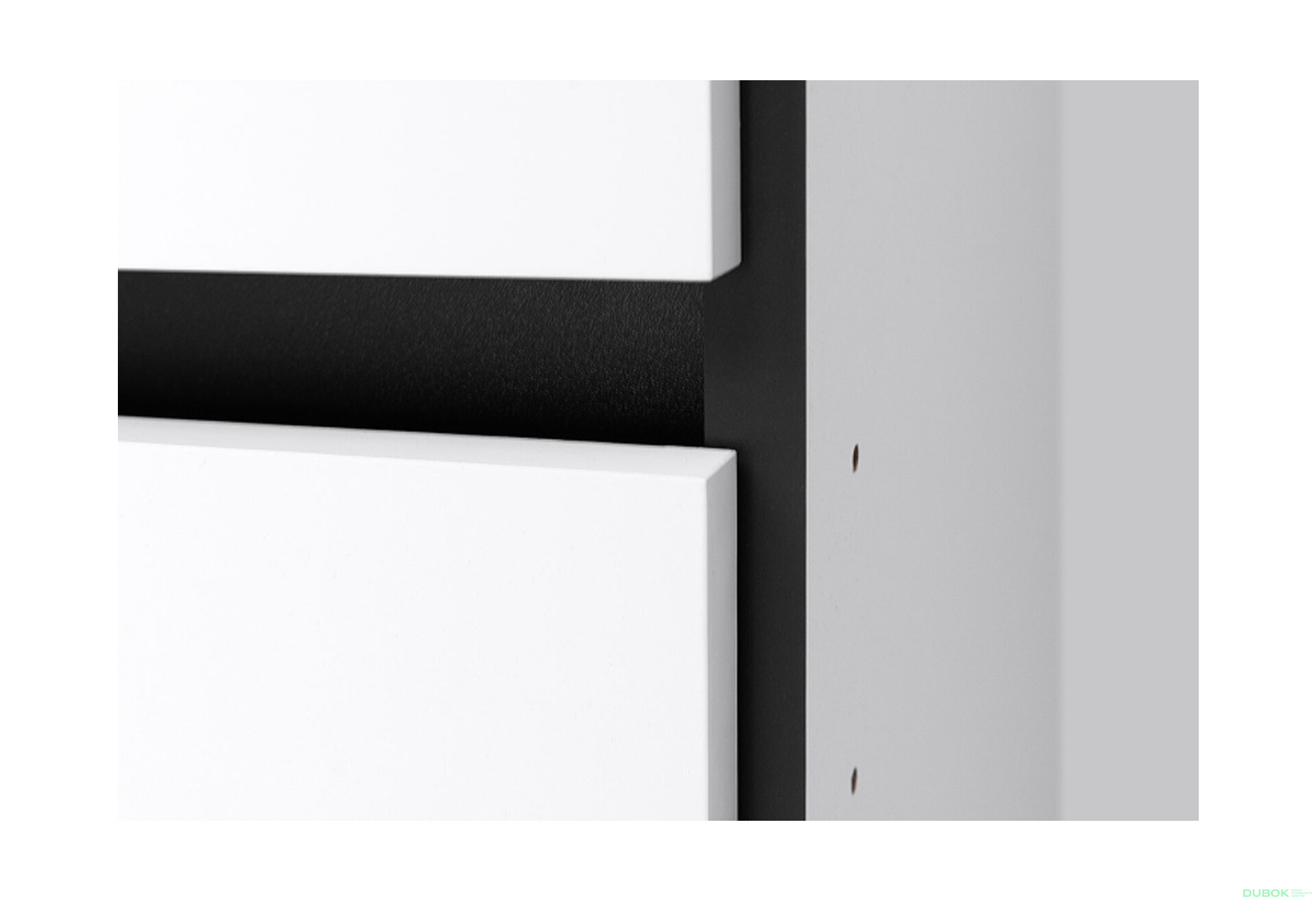 Fotografie 6 - Skříň 4dv 3šu bez zrcadel bílý supermat, antracit Duo