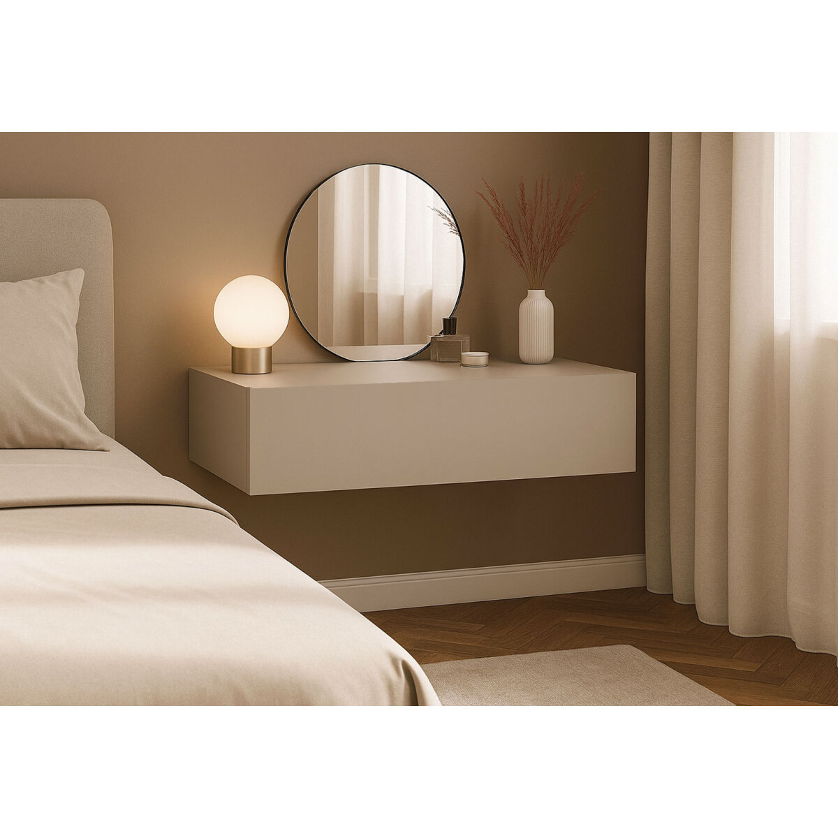 Toaletní stolek 80 cm kašmír Space (obrázek 3)