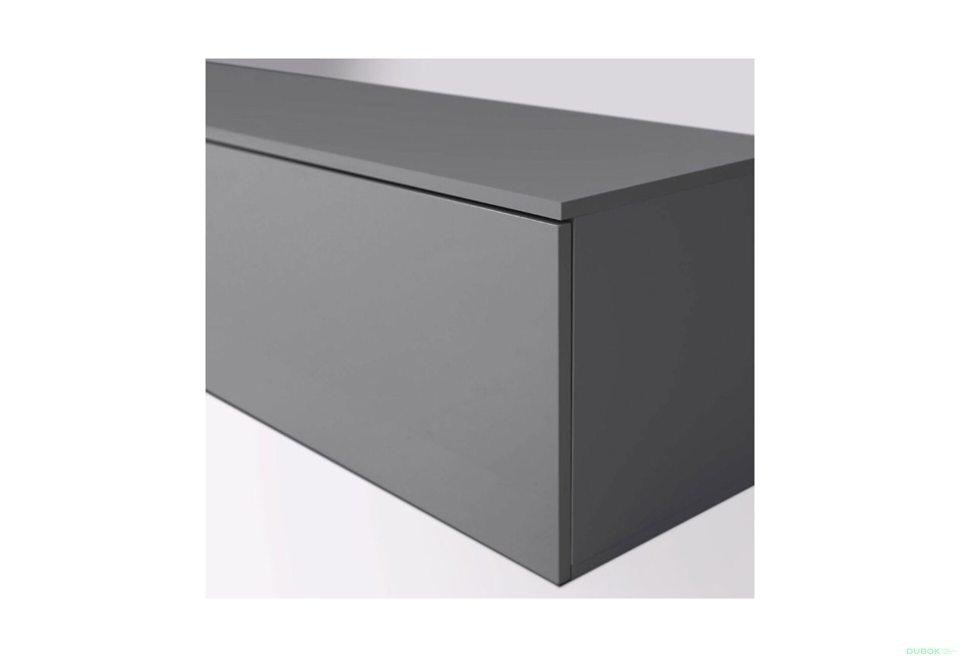 Fotografie 5 - TV stolek 1,75 šedý lávový lesk Legs Box