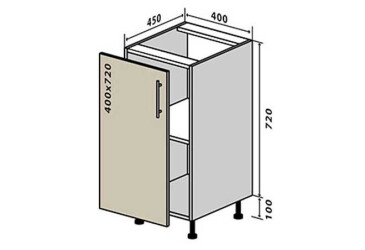 N3 Skříňka 1D 40 Interno