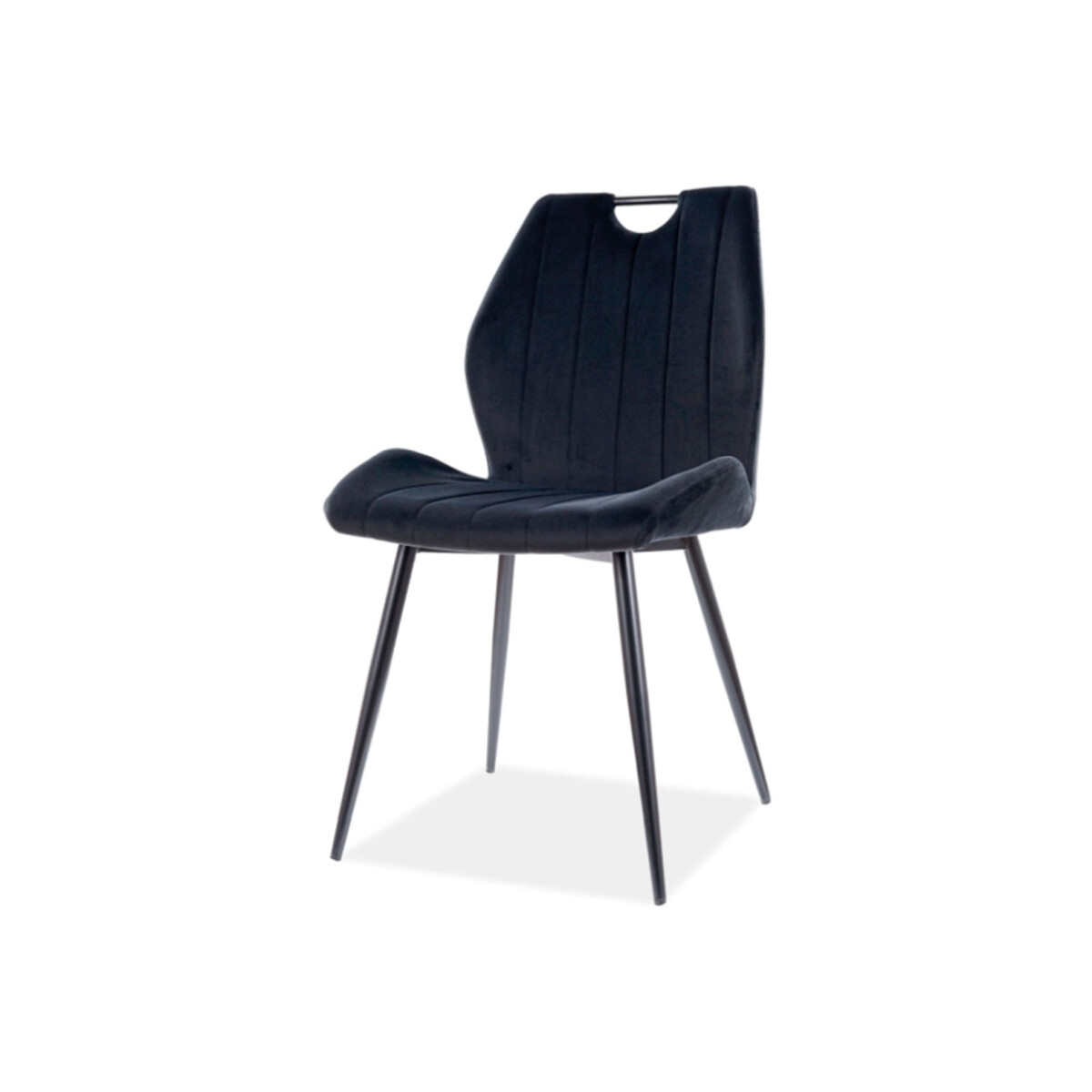 

Židle Arco Velvet černý Bluvel 19, matná černá kov