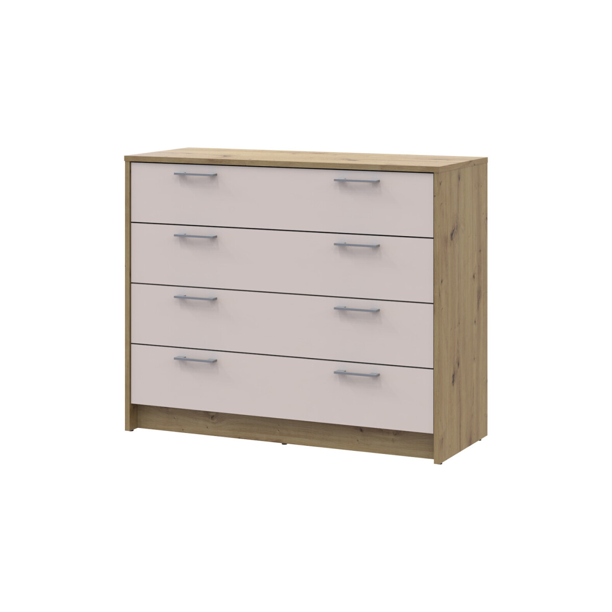 

Komoda Rondi 4 zásuvky 100x40x82 dub artisan / kašmír