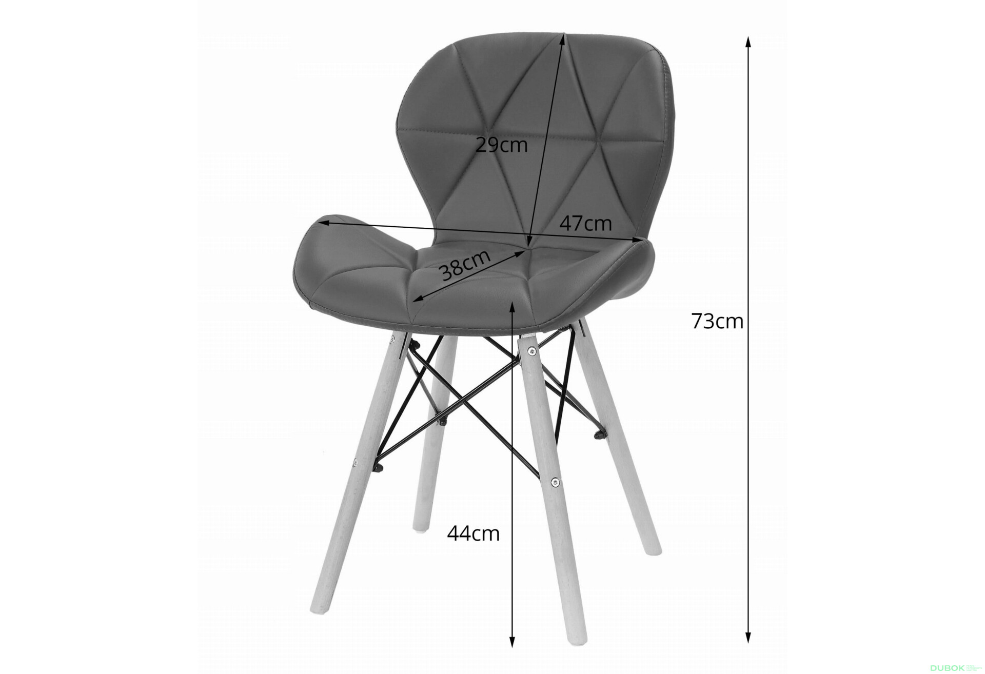Sada kulatý stůl TODI 80 černý + 4 židle LAGO šedé - Fotografie 8 Fotografie 8 - Sada kulatý stůl TODI 80 černý + 4 židle LAGO šedé