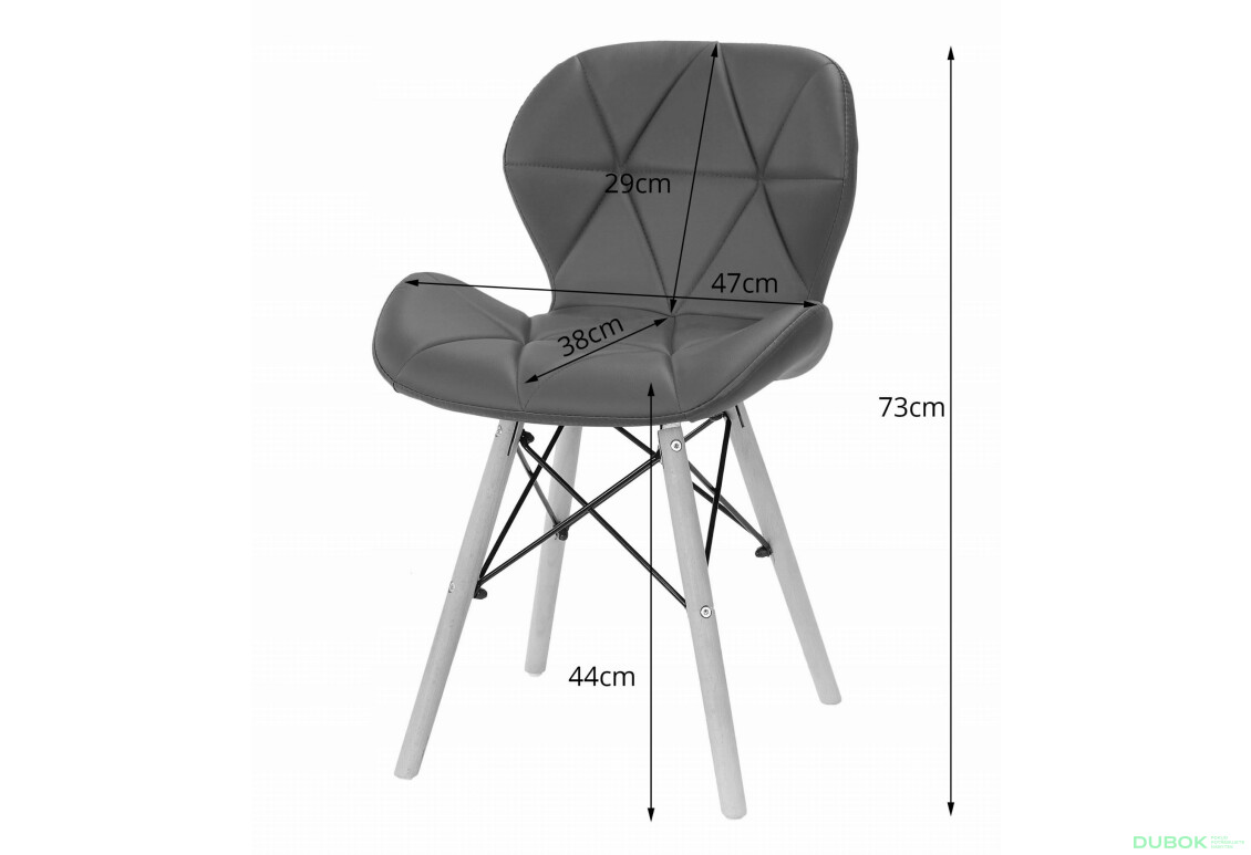 Sada kulatý stůl TODI 80 černý + 4 židle LAGO šedé - Fotografie 8 Fotografie 8 - Sada kulatý stůl TODI 80 černý + 4 židle LAGO šedé