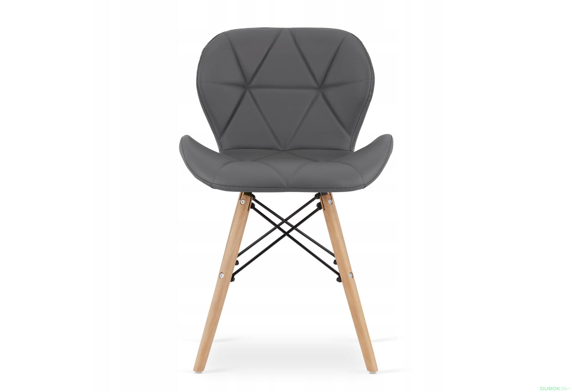 Sada kulatý stůl TODI 80 černý + 4 židle LAGO šedé - Fotografie 4 Fotografie 4 - Sada kulatý stůl TODI 80 černý + 4 židle LAGO šedé