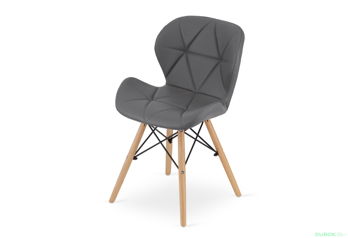 Sada kulatý stůl TODI 80 černý + 4 židle LAGO šedé - Fotografie 7 Fotografie 7 - Sada kulatý stůl TODI 80 černý + 4 židle LAGO šedé