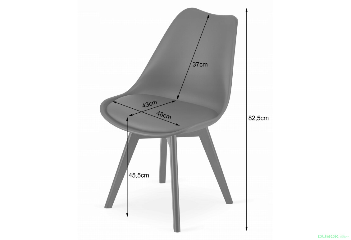 Sada obdélníkový stůl 120x80 craft + 4 židle MARK černé - Fotografie 8 Fotografie 8 - Sada obdélníkový stůl 120x80 craft + 4 židle MARK černé