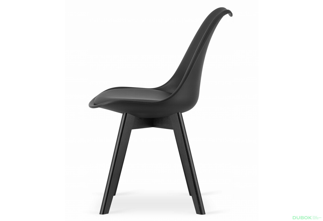 Sada obdélníkový stůl 120x80 craft + 4 židle MARK černé - Fotografie 3 Fotografie 3 - Sada obdélníkový stůl 120x80 craft + 4 židle MARK černé