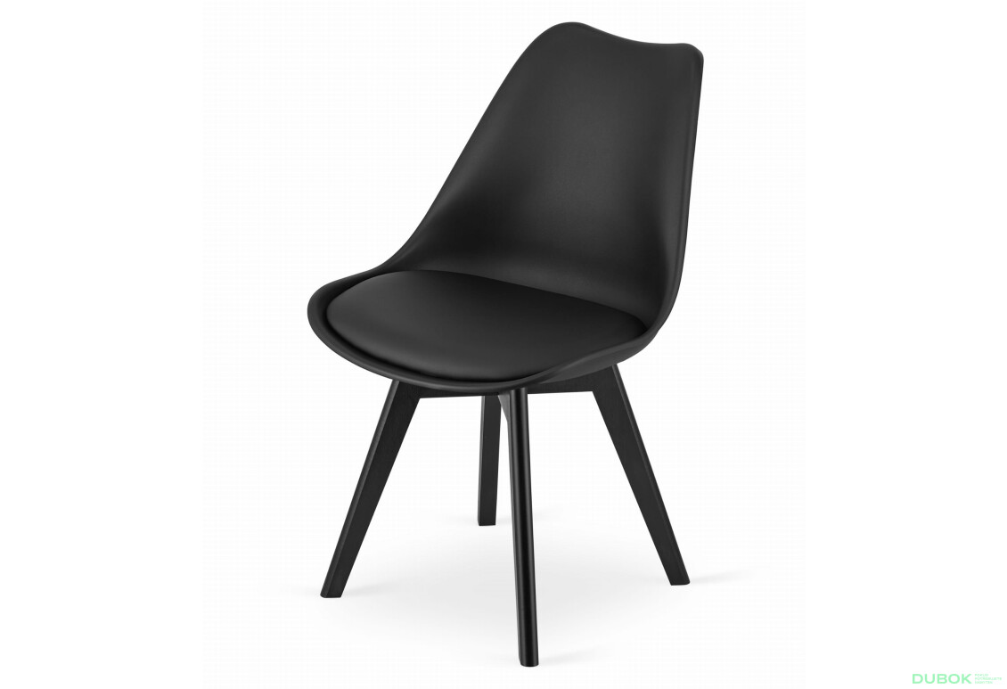 Sada obdélníkový stůl 120x80 craft + 4 židle MARK černé - Fotografie 7 Fotografie 7 - Sada obdélníkový stůl 120x80 craft + 4 židle MARK černé