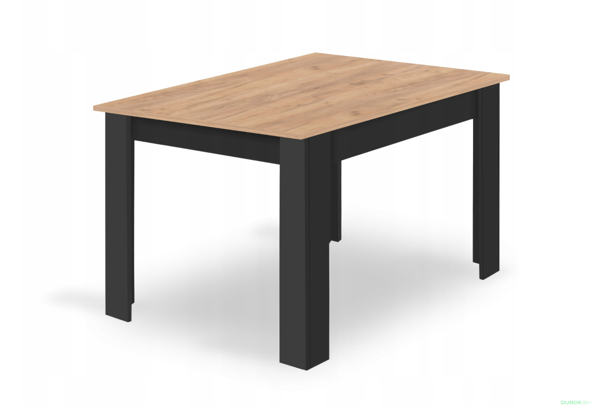 Sada obdélníkový stůl 120x80 craft + 4 židle MARK černé - Fotografie 9 Fotografie 9 - Sada obdélníkový stůl 120x80 craft + 4 židle MARK černé