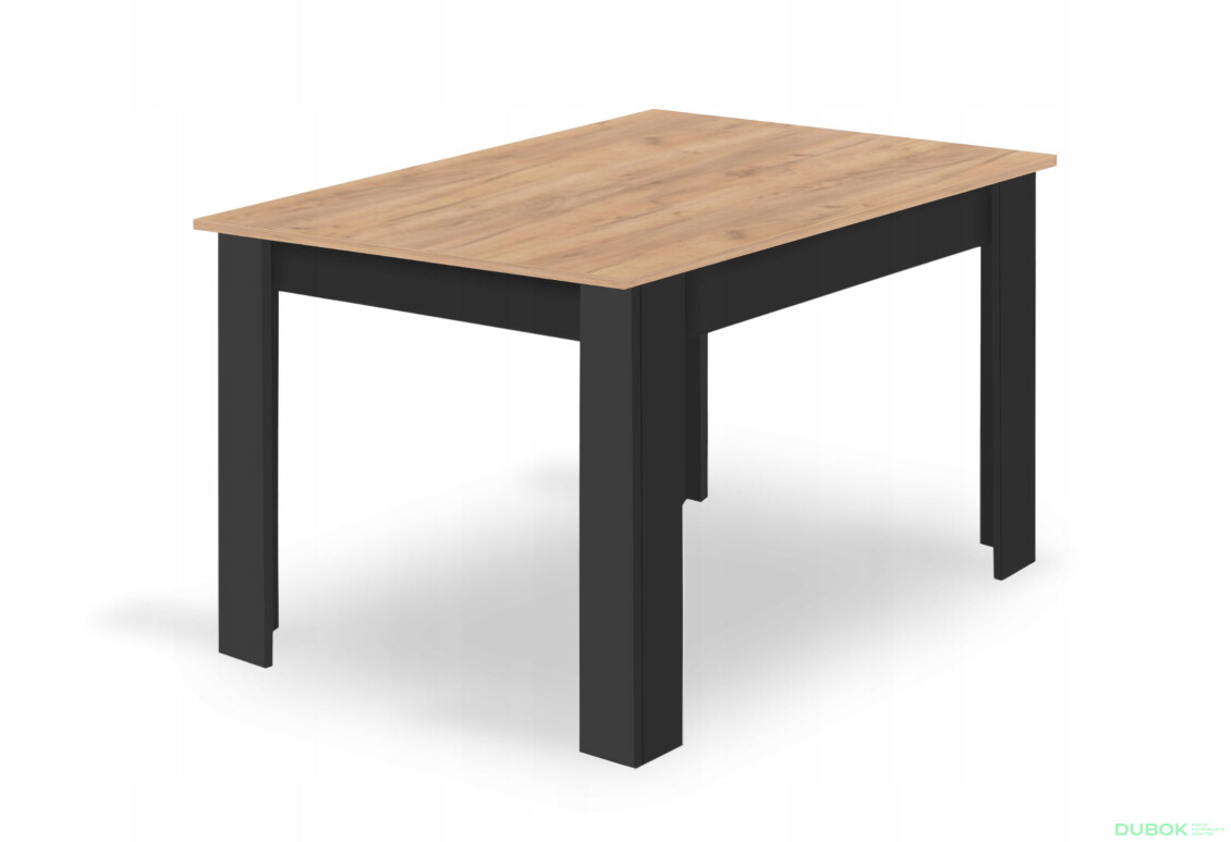 Sada obdélníkový stůl 120x80 craft + 4 židle MARK černé - Fotografie 9 Fotografie 9 - Sada obdélníkový stůl 120x80 craft + 4 židle MARK černé