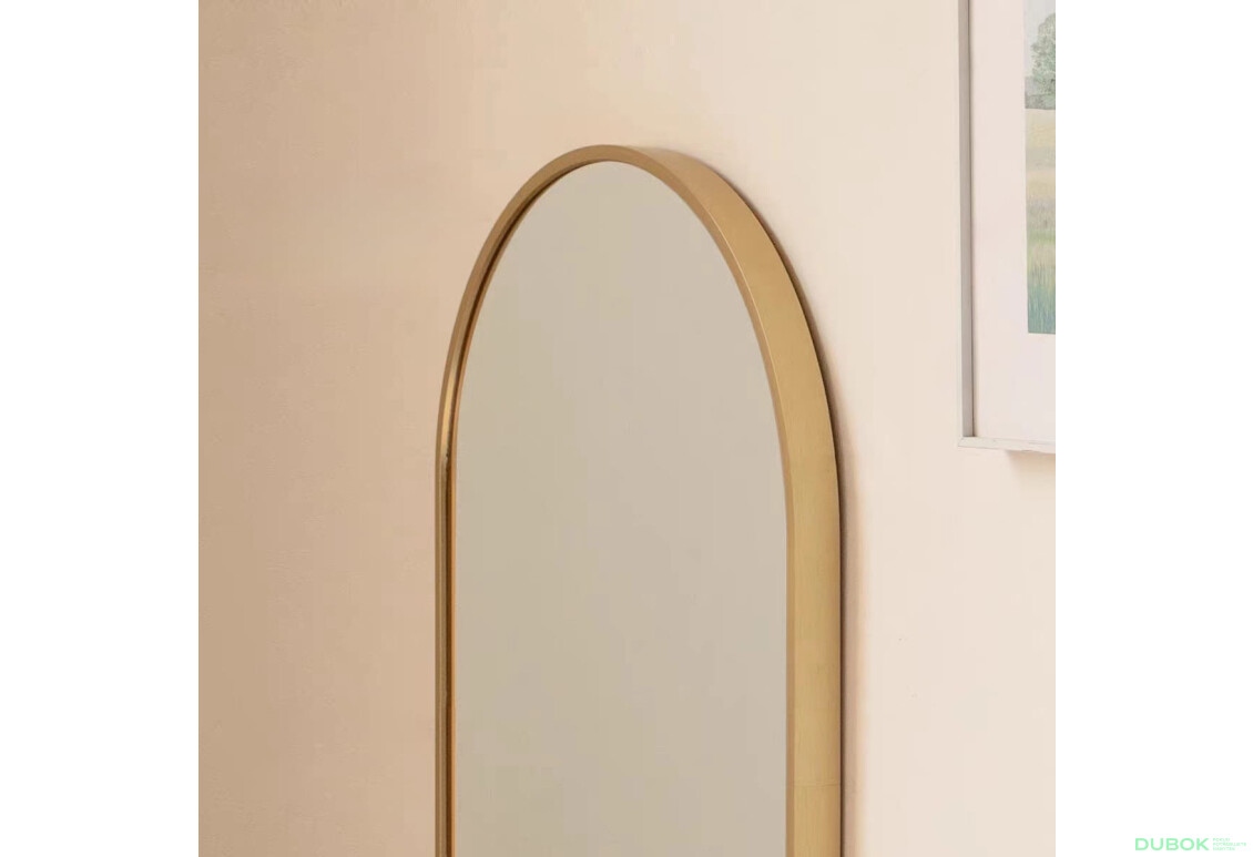 Fotografie 4 - Zrcadlo oválné 100x50cm zlatý rám