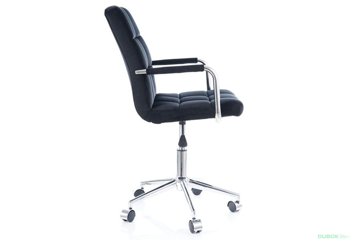 Obrázek 5 - Otočné křeslo Q-022 Velvet, černý Bluvel 19