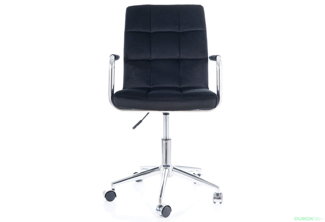 Obrázek 16 - Otočné křeslo Q-022 Velvet, černý Bluvel 19
