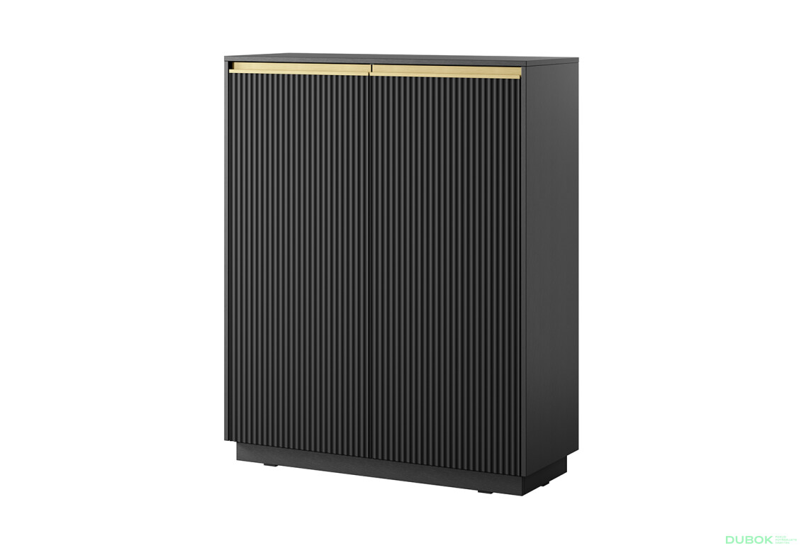 Komoda KW-104 černá Royal - Fotografie 1 Fotografie 1 - Komoda KW-104 černá Royal