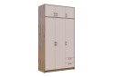 Skříň Rondi 3 dřevotříska s horním prostorem artisan dub / cashmere 121x52x236 - Fotografie 4 Fotografie 4 - Skříň Rondi 3 dřevotříska s horním prostorem artisan dub / cashmere 121x52x236