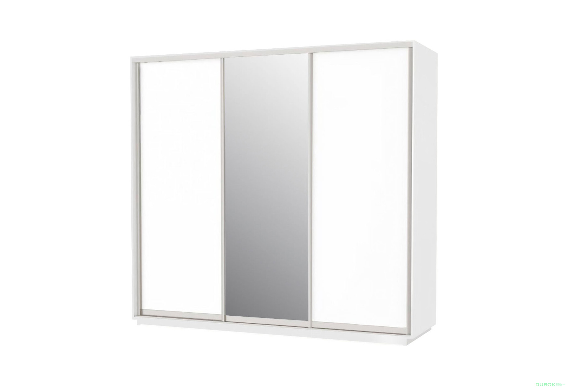 Fotografie 1 - Skříň s posuvnými dveřmi 2 DTD + 1 zrcadlo 250x240x60 Nymphaea alba