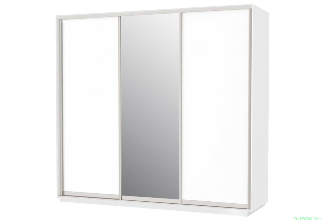 Skříň s posuvnými dveřmi 2 DTD + 1 zrcadlo 250x240x60 Nymphaea alba