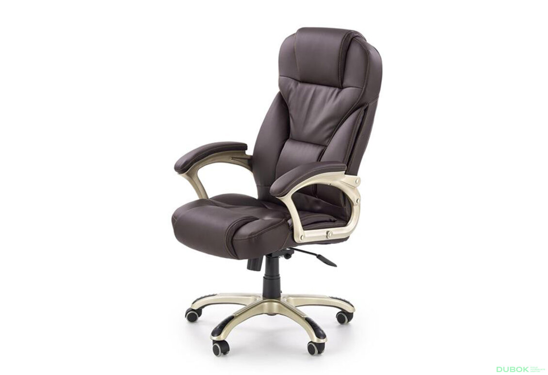 Otočné křeslo Desmond tmavě hnědý