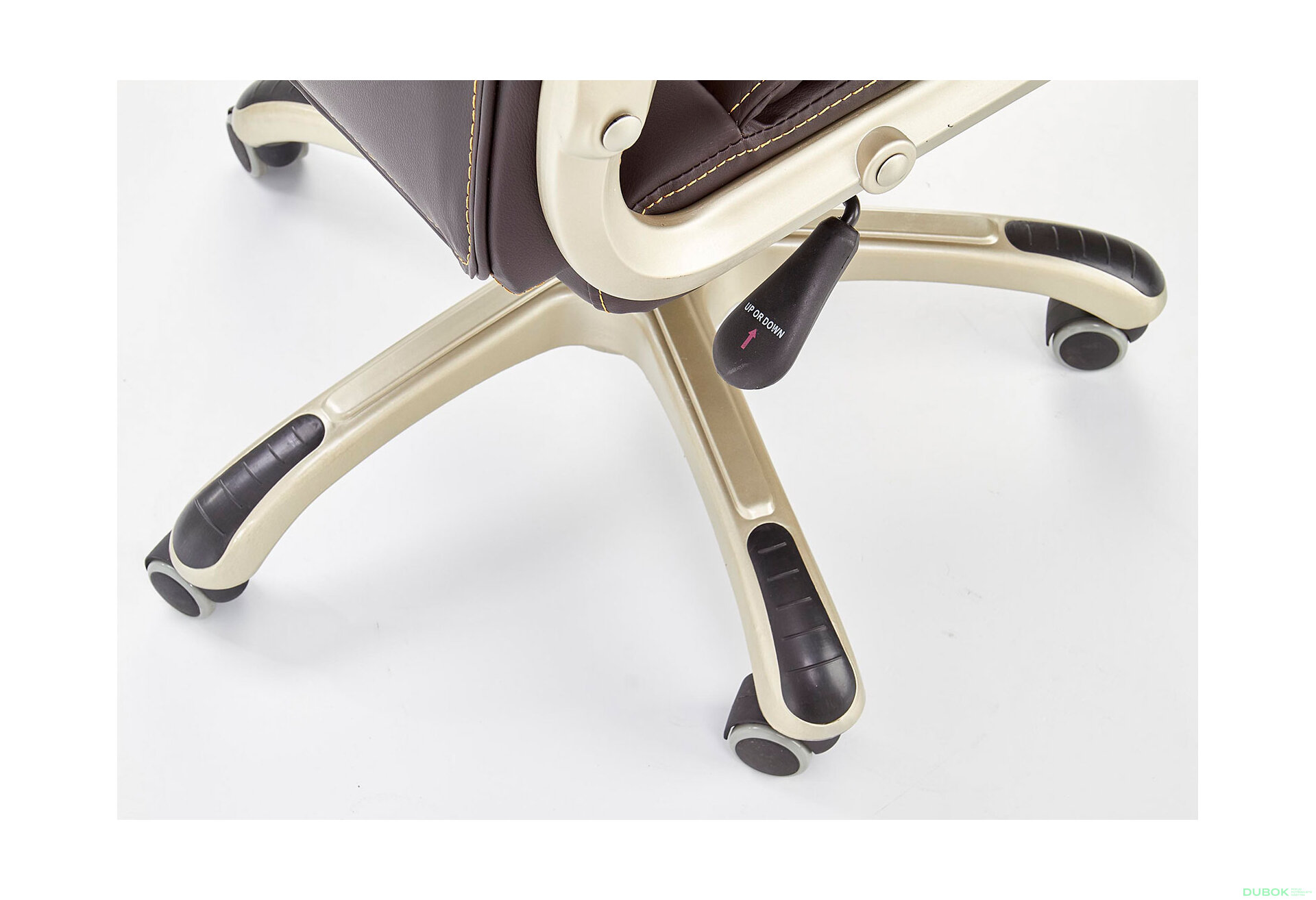 Fotografie 10 - Otočné křeslo Desmond tmavě hnědý