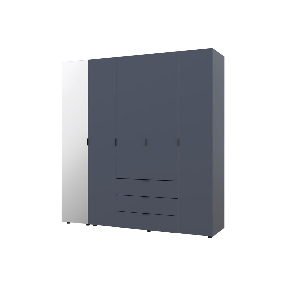 

Skříň pětidveřová se zrcadlem Gelar 193.2 cm Grafit