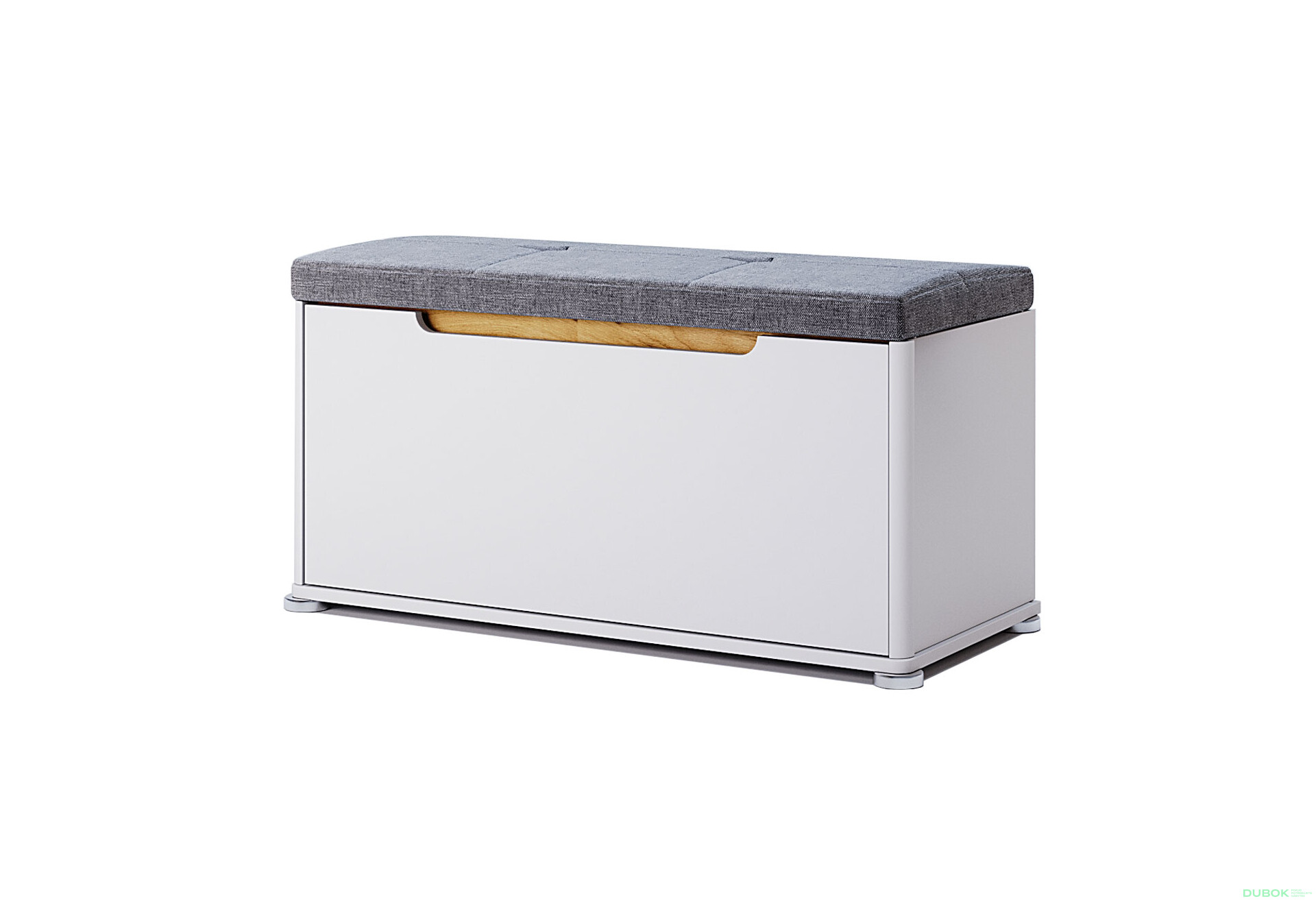 Botník 1D bílý lesk Stella - Fotografie 1 Fotografie 1 - Botník 1D bílý lesk Stella